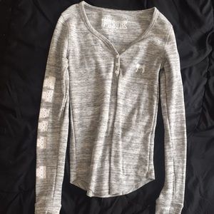 Pink long sleeved winter shirt